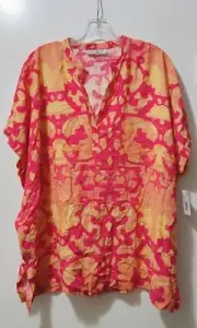 Natori Women's Set Magenta/Orange Shirt And Pants Size L Sleepwear