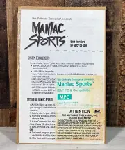 Vtg Maniac Sports 1994 IBM PC Windows 3.1 Software Toolworks SEALED