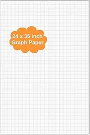 Graph Paper Pad - 36" x 24" Large Graph Paper, 30 Sheets/60 Pages, 4"x4" Ruled Grid Paper for Engineer Architect Designer Mathematician Draftsmen Sketch House Commercial Building Plan Drafting