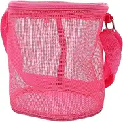[WESIEVYA] Beach Toy Organizer Bags Mesh Shell Storage Bag Portable Pvc Pouch for Kids' Beach Play Easy to Store