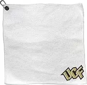 Team Golf NCAA Nebraska Microfiber Towel - 15" X 15" (White) with Carabiner Clip, Premium Microfiber with Deep Waffle Pockets - Superior Water Absorption and Quick Dry Golf Cleaning Towel