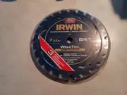 Irwin 7 1/4" 24T Carbide Circular Saw Blade 3 Pack New