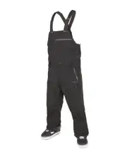 Volcom 3L Gore-Tex Bib Overhauler Men's Snow Pants, Black, X-Large