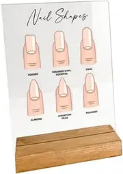 KiBcsLic Nail Art Display Board Practice Fashion Design Lightweight Portable DIY Show