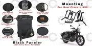 Fit For Royal Enfield "New Classic 350 Black Military Pannier Bags With Saddle" (for: Royal Enfield)