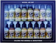 Vallejo 71208 Model Air German WWII Europe & Africa 16 Colour Acrylic Airbrush Paint Set