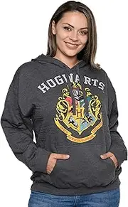 [Harry Potter] Womens Hoodie Hogwarts Crest Pullover Sweatshirt