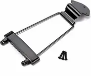 Alnicov 6 String Guitar Trapeze Tailpiece Bridge for Jazz Archtop Guitar Replacement - Black