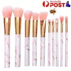 Marbling Kabuki Make up Brush Set Brushes Blusher Face Powder Pink 10PCS FZ