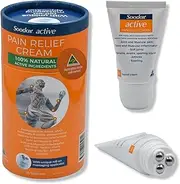 Soodox Active Pain Relief Cream 50g - 100% Natural Active Ingredients | Patented Roll On Massage Applicator - No Messy Hands!
