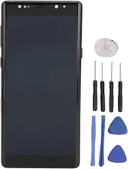 for Galaxy Note 9 Ultra LED Screen Touch Assembly with Frame, Original Size & Fingerprint Function, Phone Digitizer Fully Assembled Screen Replacement Kit with Tools
