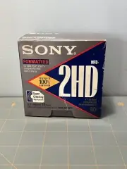 NEW 10 Pack Sony 2HD Floppy Diskettes IBM 3.5 Inch Micro MFD-2HD 1.44M Disk Disc