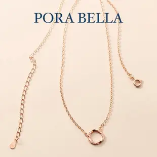 【Porabella】925純銀鋯石項鍊 莫比烏斯環項鍊Necklace