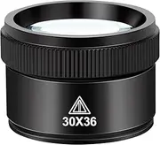 Mlogiroa Magnifying Glass 30X Jewelers Loupe Magnifier Portable Handheld Pocket Magnifier Lens for Close Work Crafts Jewelry Repair Reading Coins Stamps Map(30X)