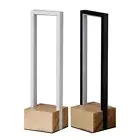 LED Table Lamp USB Nightstand Lamp Stepless Dimmable Minimalist Lamp Wooden Base