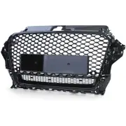 RS3 style Honeycomb black Bright grills front mesh grill A3 8V 12-16 (for: Audi)