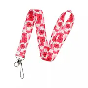 Lanyard Polyester Cruise Travel ID Poppy Lest We Forget - Cruise Lanyards Australia