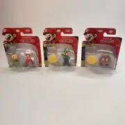 (3) Jakk’s Pacific Super Mario Luigi Goomba Figures World Of Nintendo