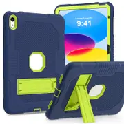 For iPad 11th Gen 2025 (A16) Colour Silicone + PC Tablet Case with Stand