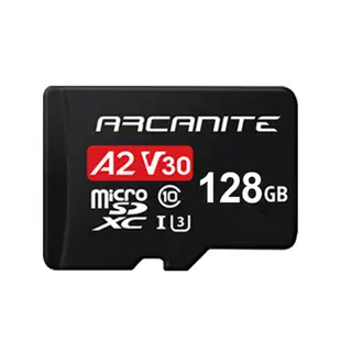 ARCANITE MicroSDXC U3 V30 A2 128GB記憶卡