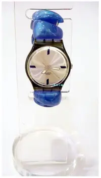 在飛比找露天拍賣優惠-SWATCH 瑞士錶* 簡約刻度錶盤設計*彈性手環造型錶帶*