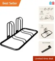 Stash Rack: Modular 2-Bike Storage Stand with Easy Assembly & Steel Coating