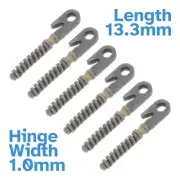6pcs 13.3 x 1.0mm Eyeglasses Spring Hinge Frame Joint Insert Glasses Repair Bow