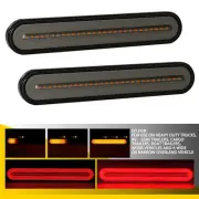 2X Tail Lamps 100 LED Sequential Rear Car Truck Trailer Ute Amber+Red Light IP68 (for: Bentley)