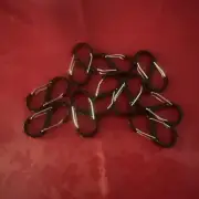 10 S Shape Buckle Key Ring Snap Clasp Hook Repair Connect Shorten S Hooks