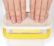 Butter Slicer Cutter Dish Airtight Box Stick Container Airtight Lid for Cheese and Butter Preservation,Stick Butter Container Dish with Lid for Fridge,Portable Sealed Butter Storage Box