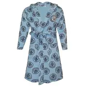 Manchester City FC Mens Logo Bathrobe Sky Blue M