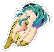 Lum Invader Waifu Girl Kiss-Cut Sticker Hentai Ecchi Urusei Yatsura Anime Manga