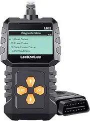 OBD2 Scanner Ease Setup Plug-Play: Clear Reset Engine Error Code Professional Code Reader Diagnostic Scan Tools with Freeze Frame/I/M Readiness for All Cars Since 1996 & Newer - LK11