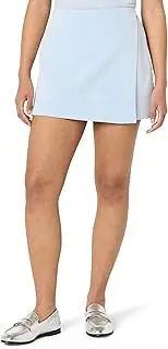 [The Drop] Women’s Kamila A-line Mini Skort, Skyway, 2X, Plus Size