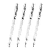 Tungsten Carbide Scriber, 4 Pack Etching Engraving Pen Engraver Scribe, Silver
