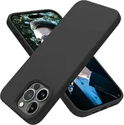 OTOFLY Designed for iPhone 14 Pro Case, Silicone Shockproof Slim Thin Phone Case for iPhone 14 Pro 6.1 inch (Black)