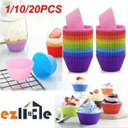 1/10/20x Pudding Muffin Cupcake Case Cookie Cup Cake Egg Tart Mold Baking Mould