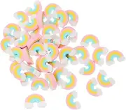 Angoily 50pcs Mini Rainbow Shaped Erasers Cute Portable Kawaii School Supplies for Soft and for Writing Study and Office Use Decorative Pencil Erasers Bulk
