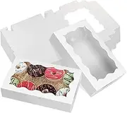 WODJR 30Pcs Kraft Gift Boxes Paper Favor Boxes Gift Boxes Pastry Boxes Kraft Bakery Boxes Cookie Box Cake Boxes Gift Box Take Out Containers Dessert Boxes for Muffin Cookie Donut Chocolate Pie