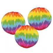 DDI 1906535 Tie-Dyed Paper Lanterns Case of 6