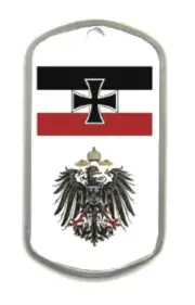 Royal German Prussian Empire Knight Kaiser Iron Cross War Eagle Battle Dog Tag X