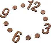 CAXUSD Clock Making Parts 1 Set of DIY Digital Clock Numbers Easy Install Wooden Numbers for Digital Replacement for DIY Crafts