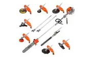 MTM 62CC Pole Chainsaw Hedge Trimmer Saw Brush Cutter Whipper Snipper Multi Tool