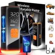Car Tire Inflator Portable Air Compressor,12V DC Portable Tire Inflator for C...