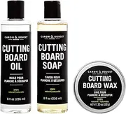 [CARON & DOUCET] Ultimate Cutting Board Maintenance Kit - Cutting Board Oil, Cutting Board Soap, Cutting Board Wax