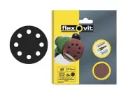Flexovit - Hook & Loop Sanding Discs 125mm Medium 80g (Pack of 15)