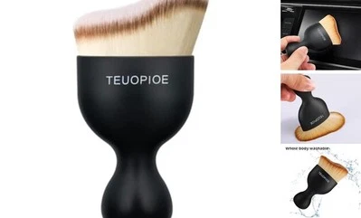 Car Interior Cleaning Brush, Car Duster Interior,Car Detailing Brush brown