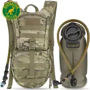 Tactical Molle Hydration Pack Backpack with 3L TPU Water Bladder, Military Daypa