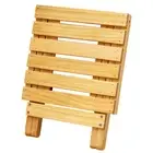 Portable Small Garden Wooden Folding Wine and Cheese Picnic