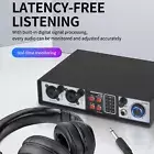 2 in 2 Out Audio Mixer Digital Mixer Lightweight Portable USB Controller Free